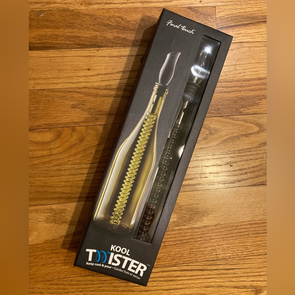 Kool Twister Wine Chiller Keeps Wine Cool  - NIB
